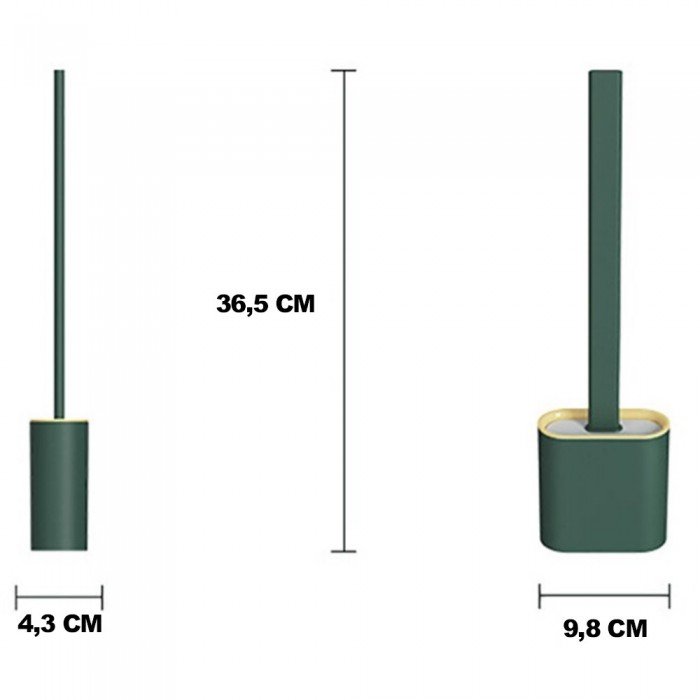 Düz Silikon Tuvalet Fırçası